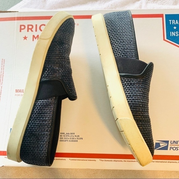 VINCE• Blue Preston Slip Ons Sneakers - Picture 5 of 10
